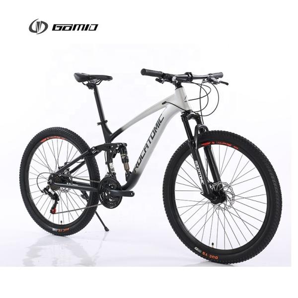 GOMID Double Suspension Mountain Bike Bisiklet Four Link Gear Cycle Custom OEM Bicicletas Alloy Soft Tail Bicycle Alloy Frame