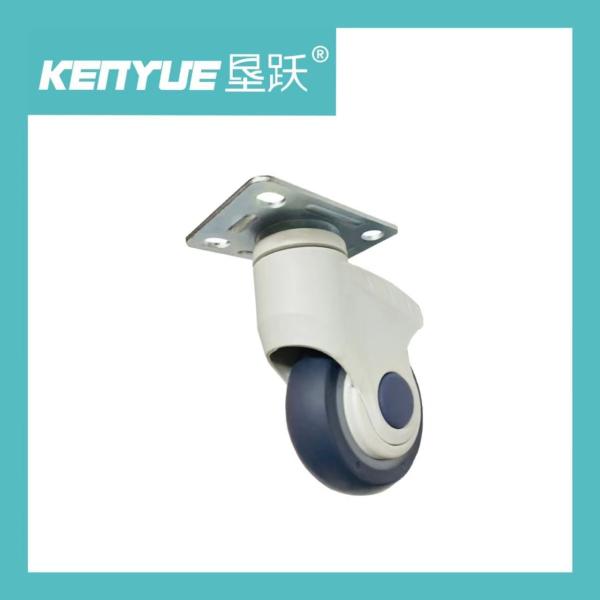 Swivel Mobile Plastic Hospital CE TPR Medical Castor Wheels With Brake