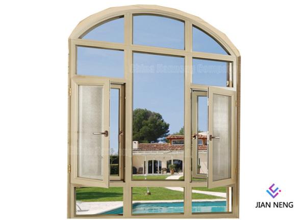 Double Glazed Aluminum Casement Windows With Good Air Tightness And Water