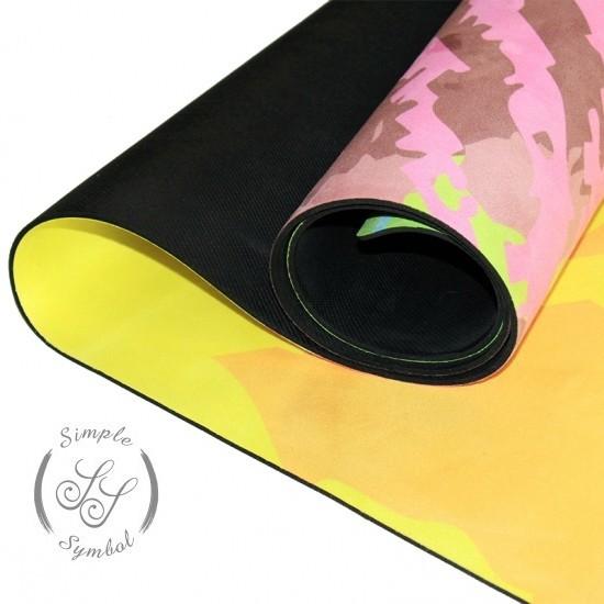 Durable eco biodegradable Suede Microfiber + Natural Rubber Yoga Mat, Pilate Mat, Gym Mat