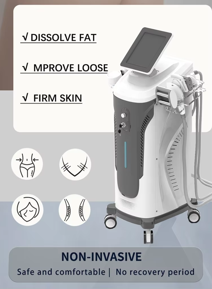 360 Roller Body Contouring Face Lifting Rf Vacumm Ultrasound 40K Cavitation Velashaping Slimming Machine
