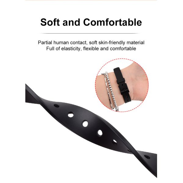 Wristband силиконовой резины кожи дружелюбный, ремешок 24mm силикона