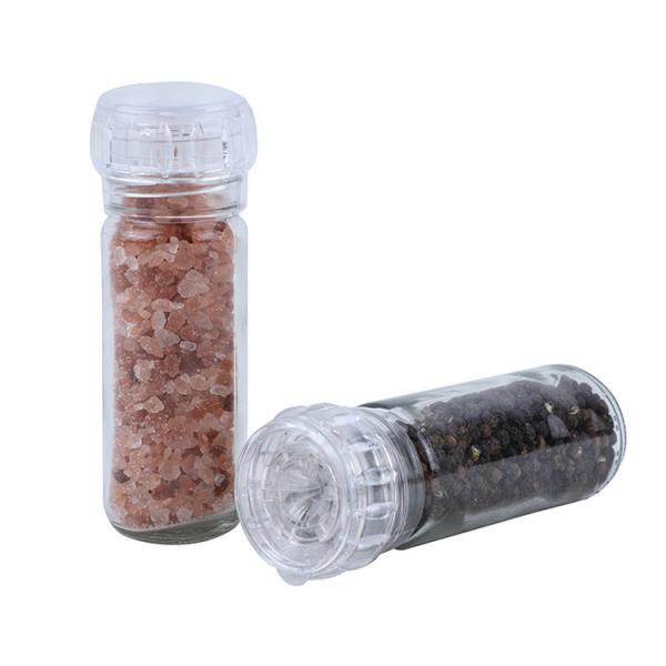 Food Grade PC Cap Clear 130g 130mm 100ml Spice Glass Jars