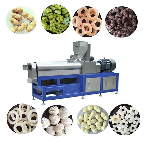 Máquina de pufar de 40 kg/h para produção de deliciosos arroz pufado e snacks de milho