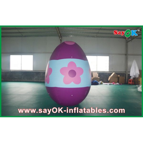 Pvc Outside Inflatable Holiday Decorations Painted Decoration Egg