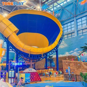 Toboggan aquatique de parc aquatique en gros, équipement de fête foraine, toboggan aquatique en fibre de verre Typhoon à vendre