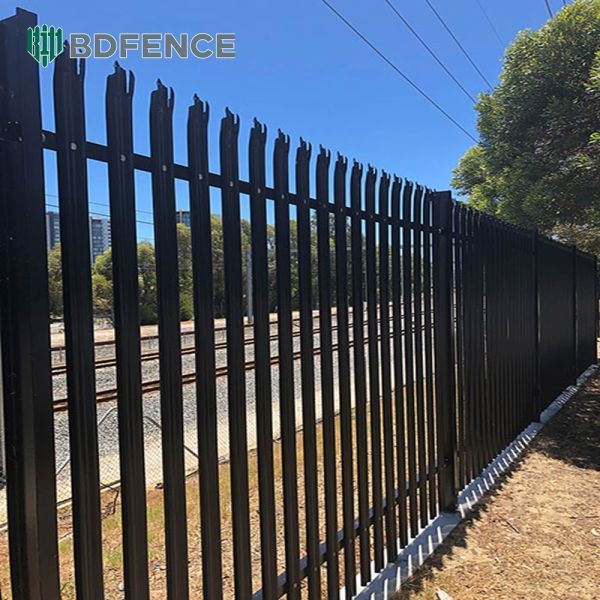 6 Foot Metal Garden Iron Fence Panels Outdoor Metal Steel Tubular Fences Modern Wrought Iron Zinc Steel Fence