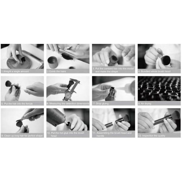 Soft Nylon Hair 10pcs Makeup Brush Set Eye Makeup Brush Kit BY2207029