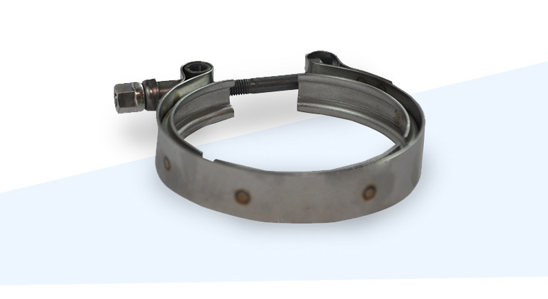 Leaderparts Foton Truck Accessories Adjustable Electroplated Stainless Steel Worm Gear Pipe V-Clamp