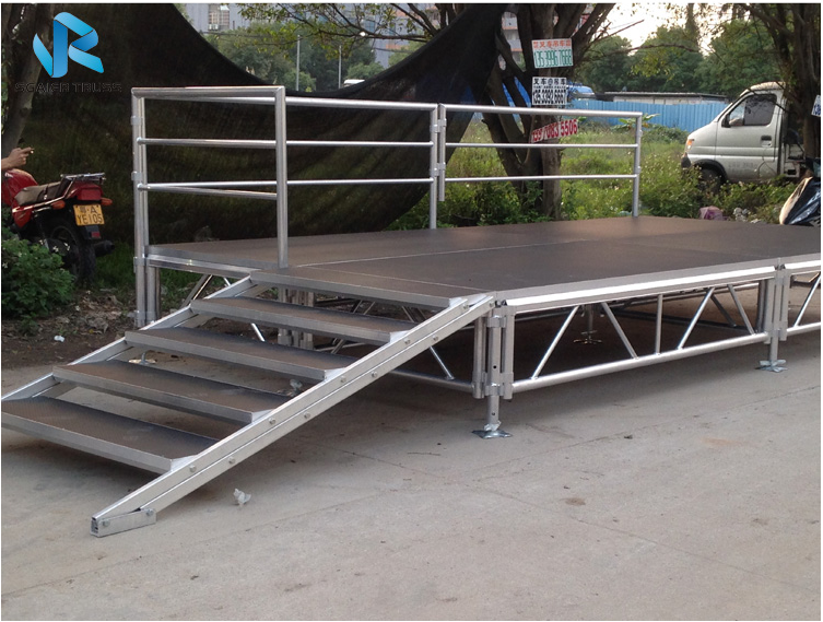 1.22*2.44m Portable Outdoor Aluminum Stage Platform With Truss Structure