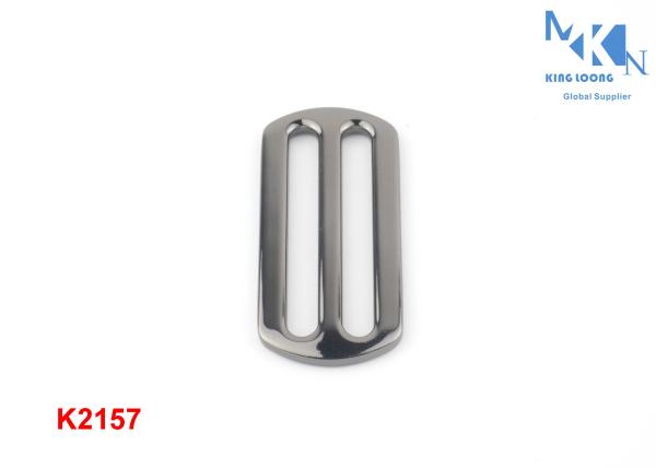 40mm Inner Size Metal Square Buckle Nickle Color Polished Rolling Plating For Handbag