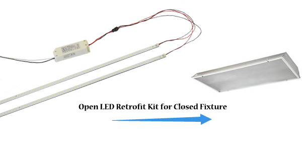 Energy Saving Dimming LED Magnetic 5CCT 3P Selectable Quick installation Linear retrofit Kit