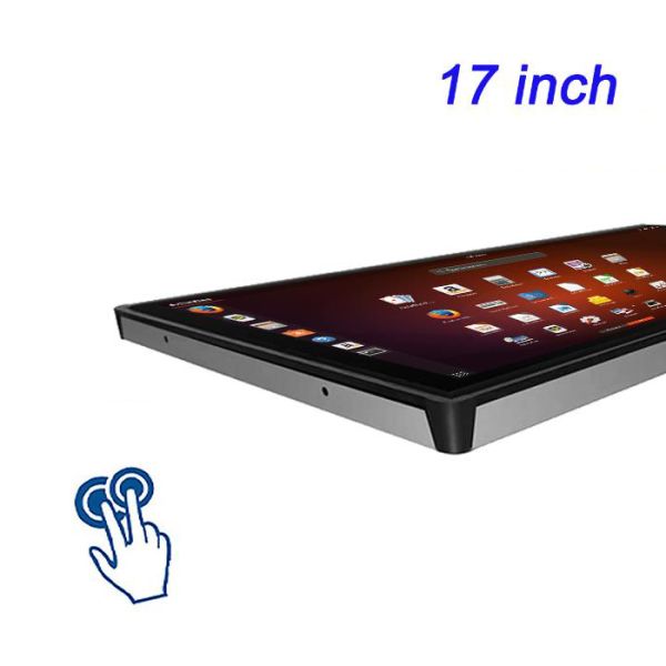 17 Inch Wall Mounted WiFi Linux Industrial Touchscreen Monitor PC for Airport Shopping Mall Use