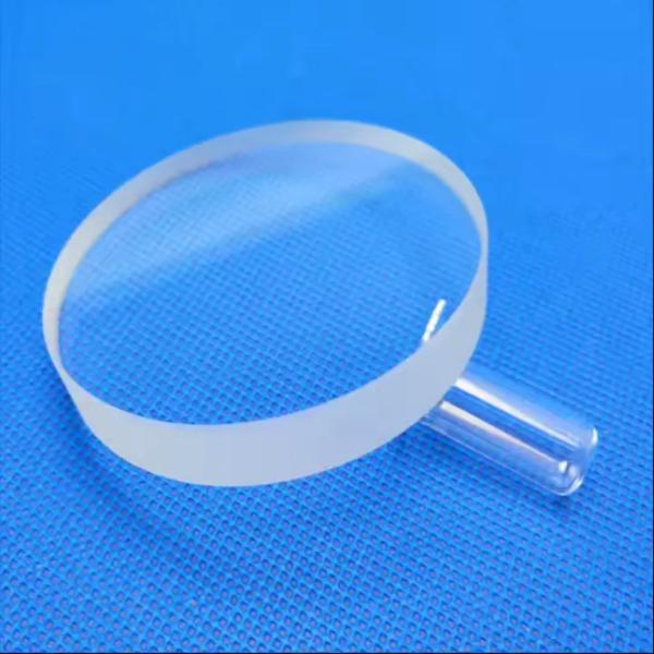 Plaque de verre de quartz en silice fondue résistante à la chaleur transparente personnalisée