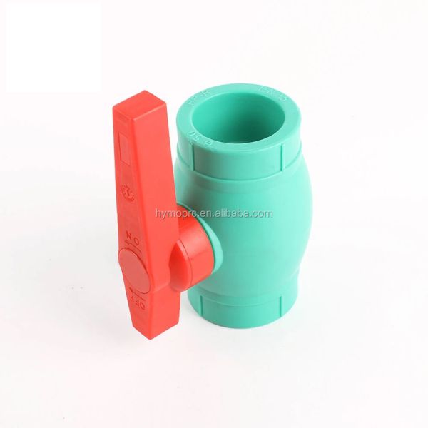 40mm PPR Ball Valve in White/Green with Socket/Thread Connection Manufactured