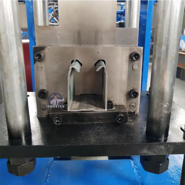 Automatic Guide Rail Roll Forming Machine for galvanized steel C guide rails with adjustable thickness and customizable size options