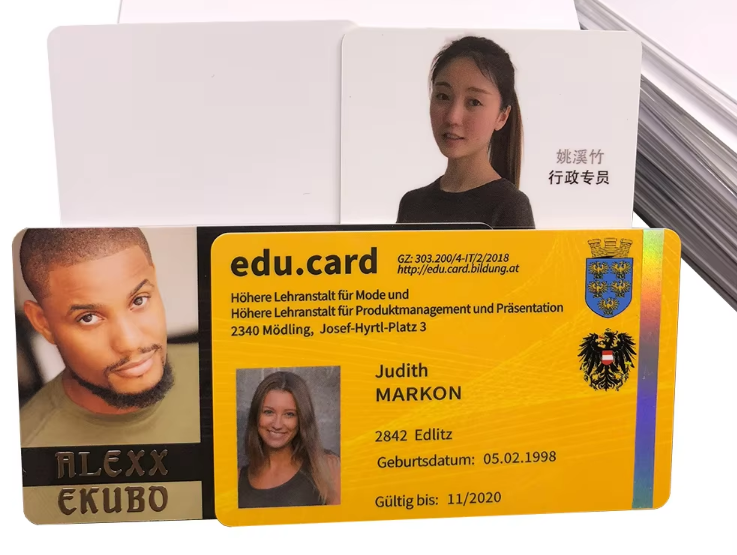 Custom 13.56Mhz NFC RFID PVC Card Printable Social Media Blank Smart Card  For Access Control
