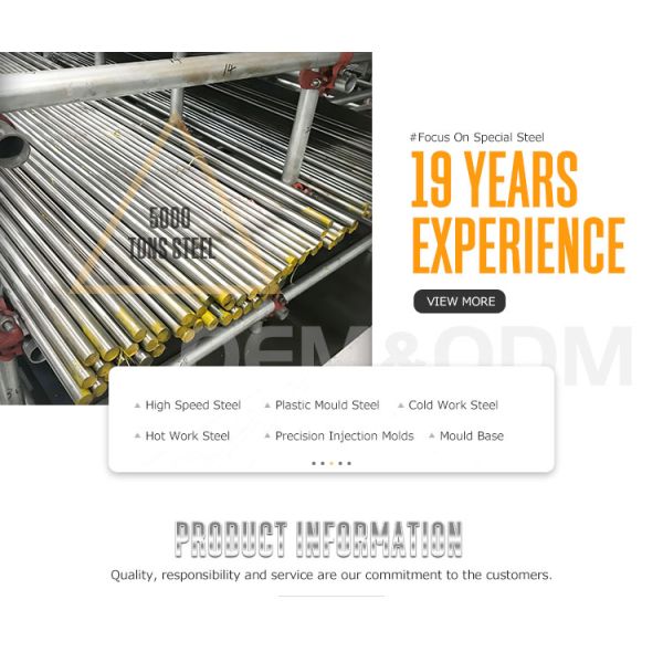 50mm Diameter 1.2316 Polished Plastic Mold Steel Round Bar