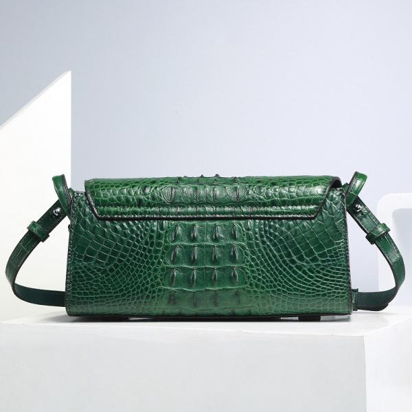 Genuine Crocodile Skin Lady Small Flap Purse Authentic Alligator Leather Women Sling Shoulder Bag Female Cross Body Bag