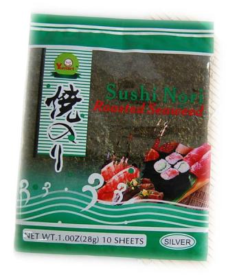 28g Yaki kosher Nori Seaweed 10 folhas com envoltório original