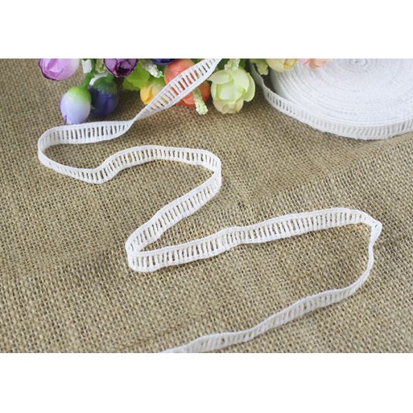 Polyester Ladder Water Soluble Chemical Lace Trim By The Yard Good Color Fastness