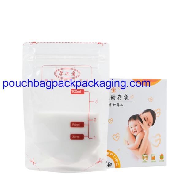 BPA free breastmilk storage bag 100 ml 30 pcs or 38pcs food grade for baby feeding