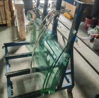 Flat Curve 1/2'' 12mm Clear Tempered Toughened Hardened Glass For Railing Balustrade Balconies Patio