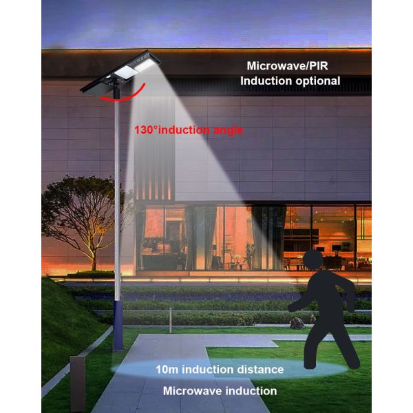 Outdoor Road Lighting Aluminum All in One Solar Street Light 