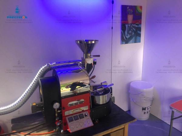 Coffee Bean Roasting Machine With Adjustable Drum Speed Hot Air Cycle