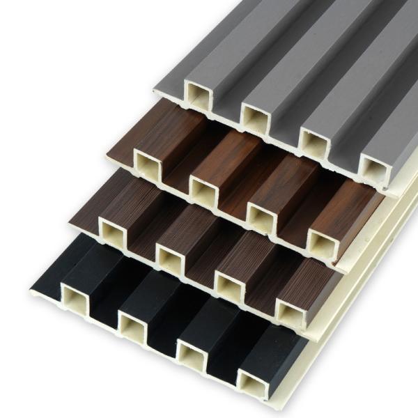 3D Insulated Slat Wood Indoor Interior PVC Decorate WPC Wall Panel for Modern Design
