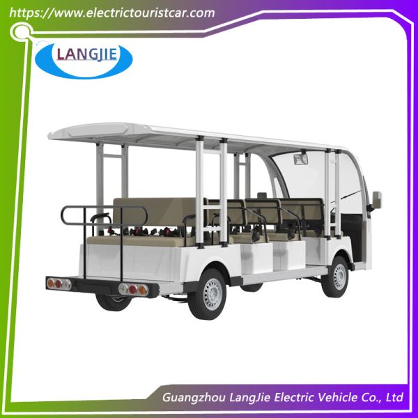 Электрический автотранспорт 72 В, двигатель 14 пассажиров, электрический туристический автомобиль для кампуса