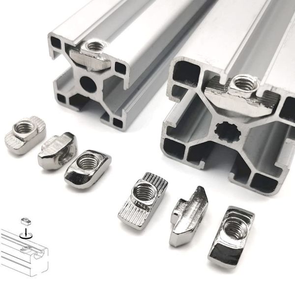 European Standard Zinc Plated Carbon Steel T Slot Nut for 10mm Slot Aluminum Profile