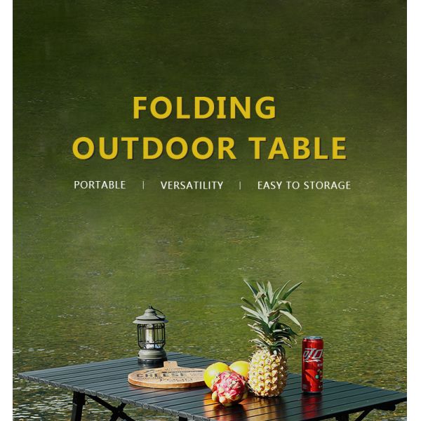 Mesa de acampada de aluminio ajustable 105x60cm 30kg Capacidad de carga