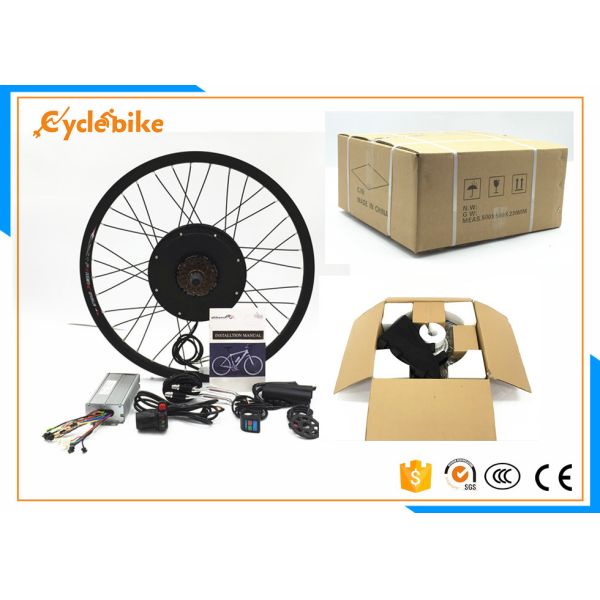 Portable Electric Bike Kit 48v 1000W With Thumb Throttle / Twist Throttle
