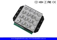 Vândalo - teclado numérico do acesso da porta da matriz da prova 4 x 4 com 16 chaves redondas