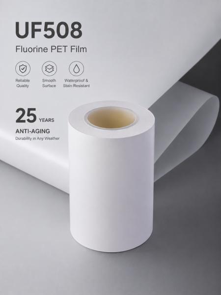 UF508 Anti-aging Fluorine PET Film Weather Resistant Film for Waterproof Membrane