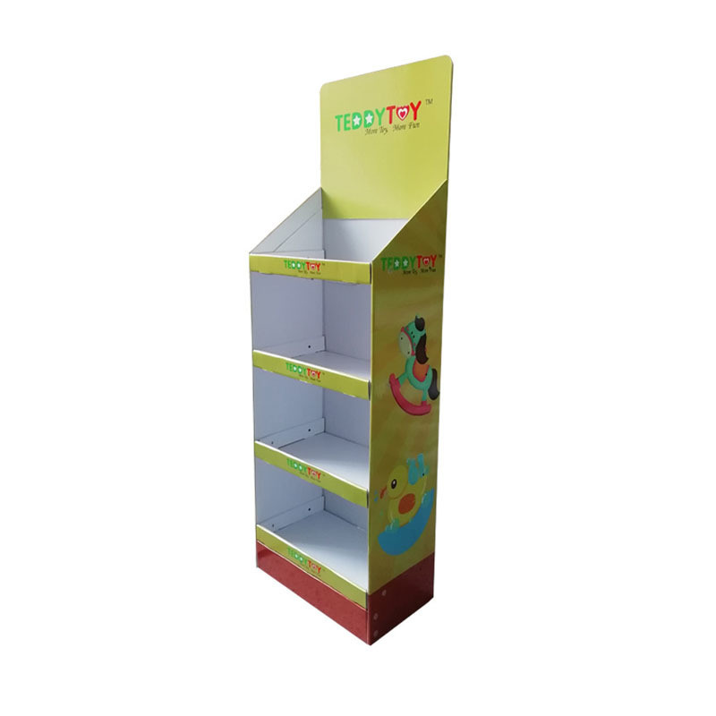 Eco-friendly Custom Logo Plastic Shoe Rack Organizer for Metal Paper Display Stand