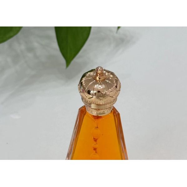 Customzied Elegant Gold Zamak Metal Perfume Cap Zinc Alloy Perfume Bottle Tops