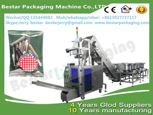 Fully automatic vibrate counting and packing machine for furniture hardware/small screws/plastic parts VFFS equipment