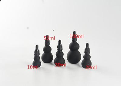 Special Shape Black Cosmetic Bottles Empty Face Cream Containers 10ml 20ml 30ml