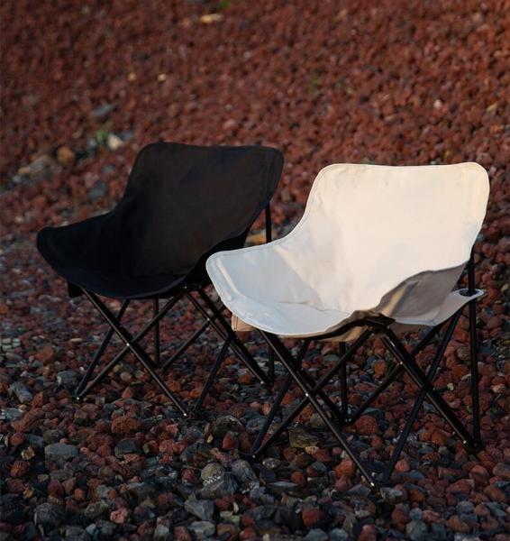 Portable Folding Padded Camping Chair For Lawn Camp Hiking Beach Sports Hunting, Beige