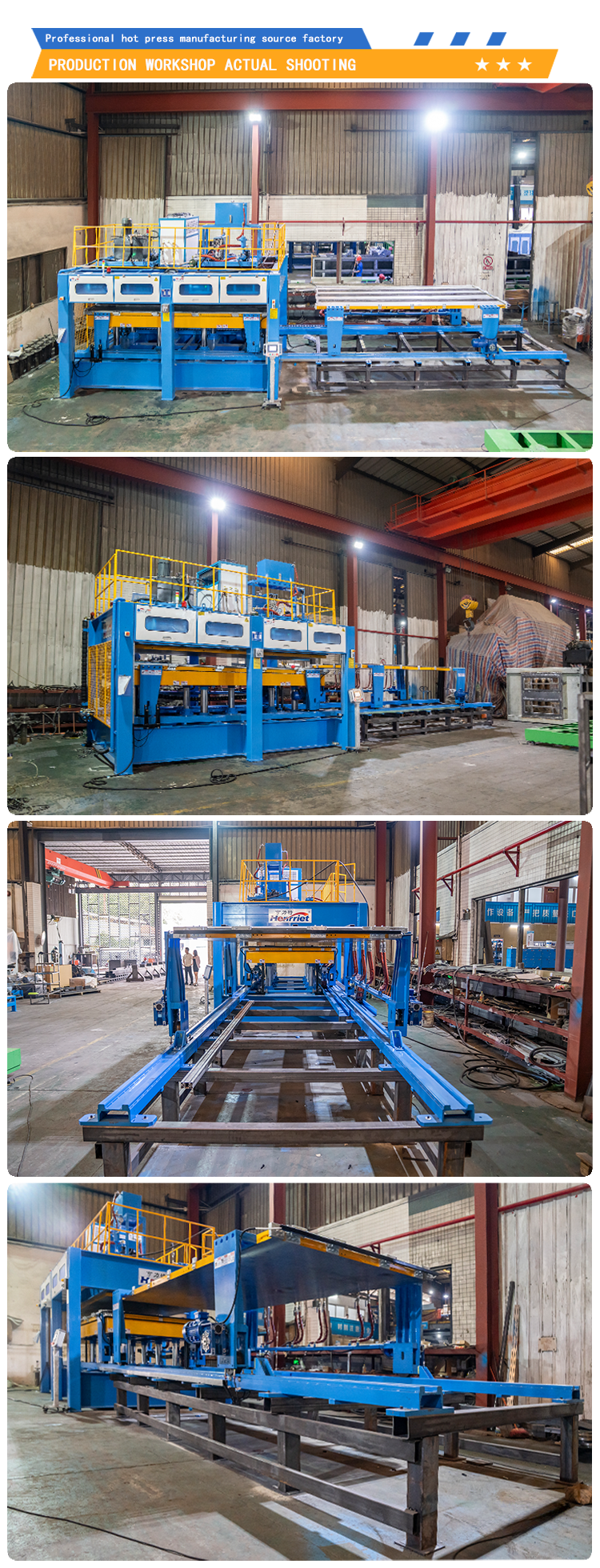 250T Maximum Pressure Dual Station Hot Press Machine with 4560mmX2160mm Workbench and PLC Touch Screen Control