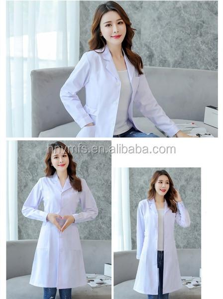 100%cotton Lab Coat  Nurse Doctors Para-medical Hospital Uniform Dress short sleeve surgical gown Best Price from China Factory