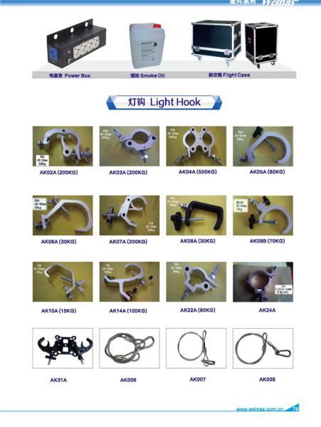 Light Clamp / Hook Stage Lighting Accessories Safety Cable XLR Connectors