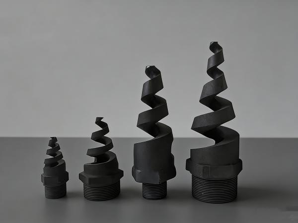 Clog-Free Spiral Nozzle with Extreme Wear Resistance and High Efficiency at Low Pressure for Desulfurization