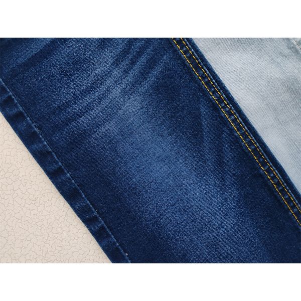 9 OZ tela de jeans de alta estiradura tela de jeans para mujeres delgada delgada ajuste de dama hecha en China ciudad de Guangdong Foshan
