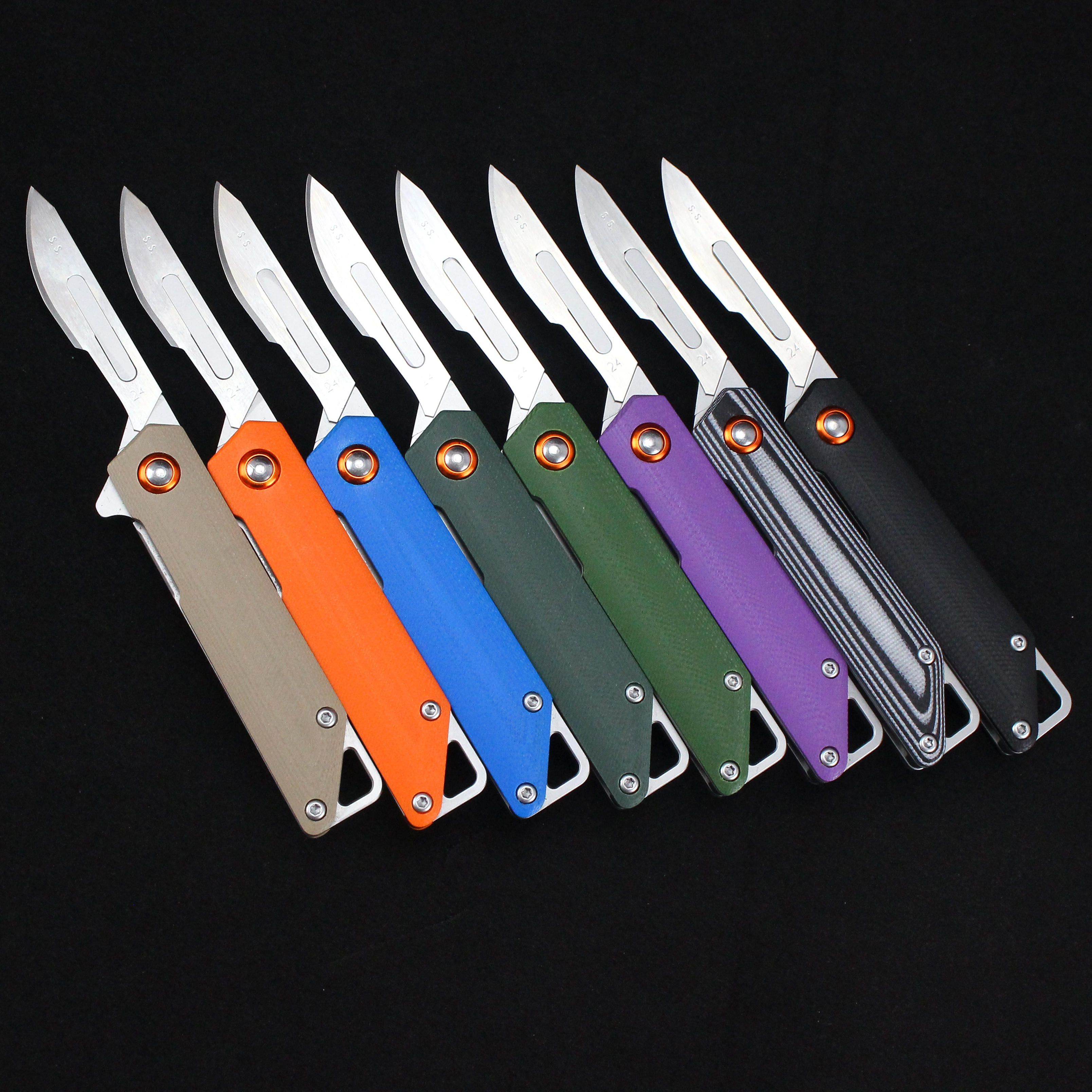 Customizable G10 Handle Scalpel Portable Mini Carbon steel Pocket Knife