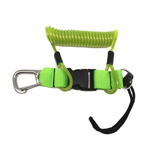 Heavy Duty Spiral Quick Release Coil Lanyard Diving Camera Holder Tether