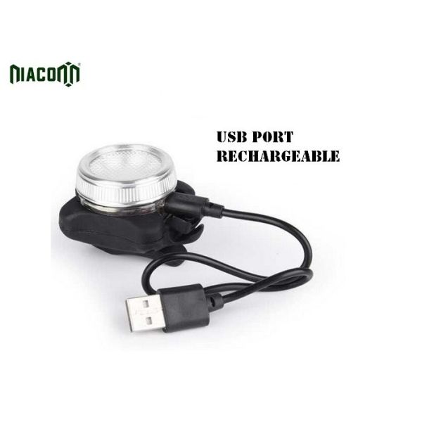 Red USB Bike Tail Light 50m*40mm*45mm Aviation Aluminum Body Material