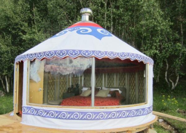 Luxury Weather Proof Mongolian Yurt Tent For Resort / Banquet / Restaurant